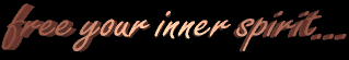 feel free to follow your inner spirit...
